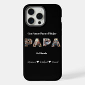 Eenvoudig fotoscript beste papa ooit Spaans iPhone Hoesje (Achterkant)