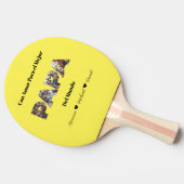 Eenvoudig fotoscript beste papa ooit Spaans Tafeltennisbatje (Zijkant)