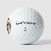 Eenvoudig fotoscript Spaans| Aangepaste Vaderdag Golfballen (Logo)