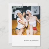 Eenvoudig fotothema bruidsmeisje voorstel kaart (Voorkant)