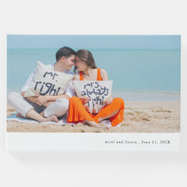 Eenvoudig Fotothema Trouwen Gastenboek