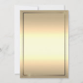 Eenvoudig frame, afstudeerhoed Gouden afstuderen Kaart (Achterkant)