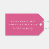 Eenvoudig Frans Roos Cadeaulabel (Voorkant (Horizontaal))