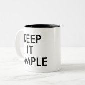 Eenvoudig | Funny Humor Joke Slogan Mok (Voorkant links)
