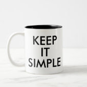 Eenvoudig | Funny Humor Joke Slogan Mok (Links)