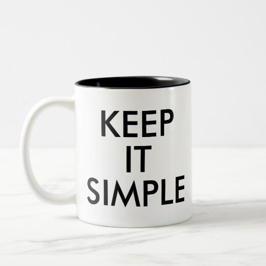 Eenvoudig | Funny Humor Joke Slogan Mok (Links)