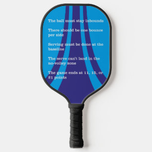 Eenvoudig futuristisch ontwerp van het peddel met pickleball paddle