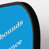 Eenvoudig futuristisch ontwerp van het peddel met  pickleball paddle (Links Detail)