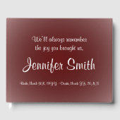 Eenvoudig Gastenboek Begrafenissympathie (Voorkant)