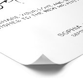 Eenvoudig gastenboek teken | Onderteken ons gasten Poster (Hoek)