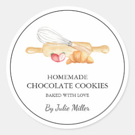 Eenvoudig Gebakken met liefde Label voor kleine be