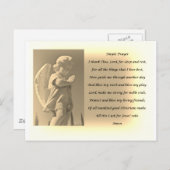 Eenvoudig gebed Briefkaart (Voorkant / Achterkant)