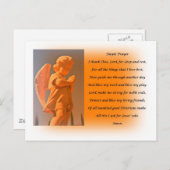 Eenvoudig gebed briefkaart (Voorkant / Achterkant)