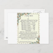 eenvoudig gebed=st. francis=paus francis=florentin briefkaart (Voorkant / Achterkant)