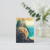 Eenvoudig gebeden - Prayer Card (flat) Visitekaartje (Staand voorkant)