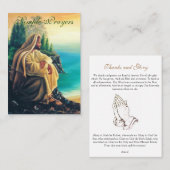 Eenvoudig gebeden - Prayer Card (flat) Visitekaartje (Voorkant / Achterkant)