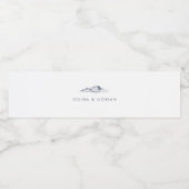 Eenvoudig gebergte bruiloft waterfles etiket (Enkel label)