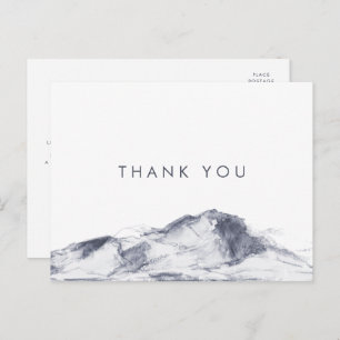 Eenvoudig gebergte Dank u Briefkaart