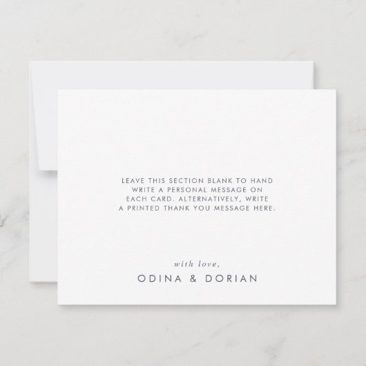 Eenvoudig gebergte — Hartelijk dank Bedankkaart (Achterkant)