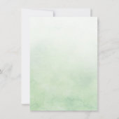 Eenvoudig gebladerte groen repetitie diner kaart (Achterkant)