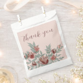 Eenvoudig gebladerte terracotta bruiloft gunst bedankzakje (Geknipt)