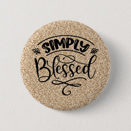 Eenvoudig geblesseerd ronde button 5,7 cm