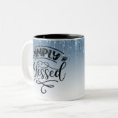 Eenvoudig geblesseerd tweekleurige koffiemok (Voorkant links)