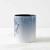 Eenvoudig geblesseerd tweekleurige koffiemok (Center)