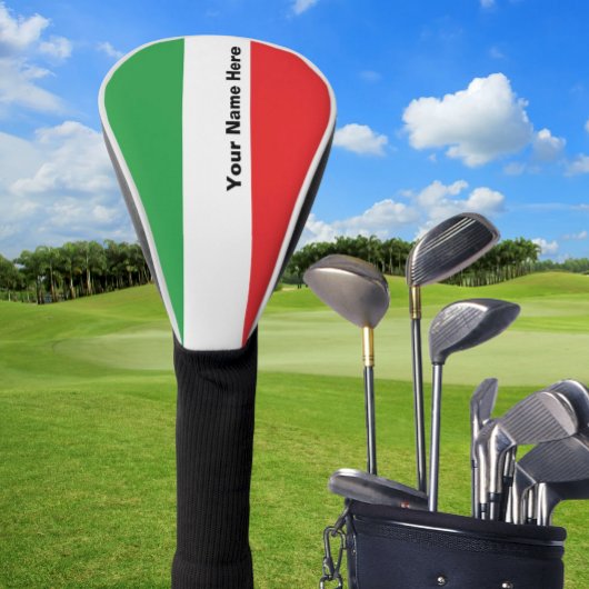 Eenvoudig gebold Italiaans vlag - Aangepast Golfho Golfheadcover