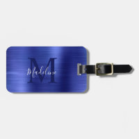 Eenvoudig geborsteld metallisch koninklijk blauw m