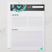 Eenvoudig geborsteld Recipe Mini Multomap invoegen Kaart (Voorkant)