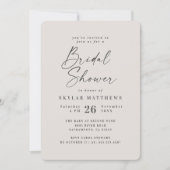 Eenvoudig, gebroken wit, robuust Vrijgezellenfeest Kaart (Voorkant)