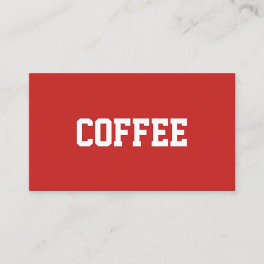 Eenvoudig gecentreerd tekstkoffie Superstar Klantenkaartje (Voorkant)