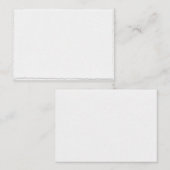 Eenvoudig gedempt randhuwelijk voor Sjabloon Plaatskaartje (Voorkant / Achterkant)