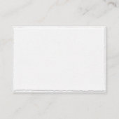Eenvoudig gedempt randhuwelijk voor Sjabloon Plaatskaartje (Voorkant)