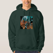 Eenvoudig gedragen overhemd hoodie (Voorkant)