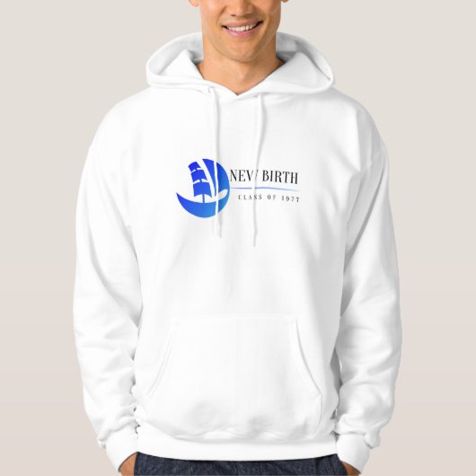 Eenvoudig gedragen overhemd hoodie (Voorkant)