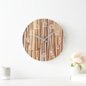 Eenvoudig gedroogd Bamboe-kunstwerk | Wandklok (Huis)