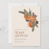 Eenvoudig gedroogd Sinaasappel plakjes & kaneel Ba Kaart (Voorkant)