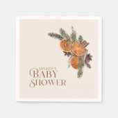 Eenvoudig gedroogd Sinaasappel plakjes & kaneel Ba Servet (Voorkant)