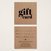 Eenvoudig gedrukte Kraft Beauty-kaartje Vierkante Visitekaartjes (Voorkant /achterkant)