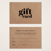 Eenvoudig gedrukte Kraft Beauty-kaartje Visitekaartjes (Voorkant /achterkant)