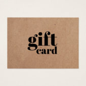 Eenvoudig gedrukte Kraft Beauty-kaartje Visitekaartjes (Voorkant)