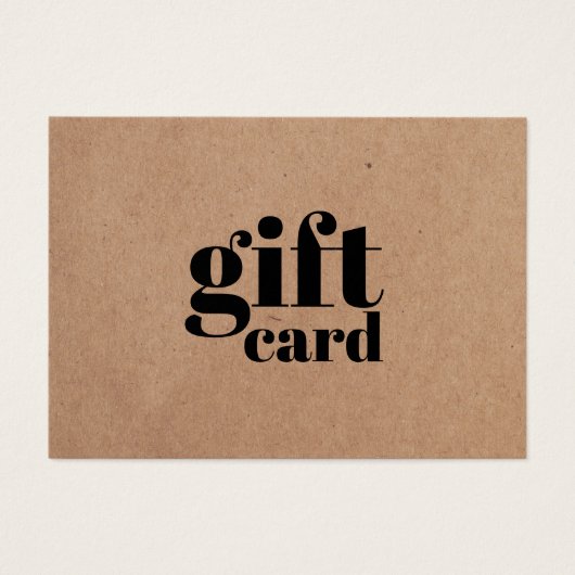 Eenvoudig gedrukte Kraft Beauty-kaartje Visitekaartjes (Voorkant)