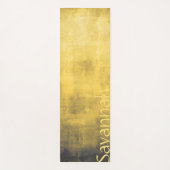 Eenvoudig geel Abstract Jouw naam Yogamat (Voorkant)