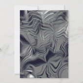 Eenvoudig geel en grijs Abstract marmer Weddenscha Kaart (Achterkant)