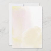 Eenvoudig geel hart een eerste meisjesfeest kaart (Achterkant)