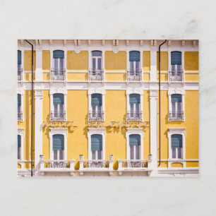 Eenvoudig geel kleurig patroon van Windows Briefkaart