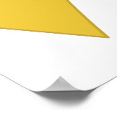 Eenvoudig geel lint poster (Hoek)