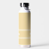 Eenvoudig Geel Modern Aangepaste Naam Stijlvol Kle Waterfles (Links)